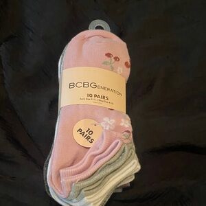 BCBGeneration Floral Pink and Gray Sock Collection